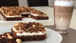 Einfacher Blechkuchen/ Kaffee Nuss Kuchen