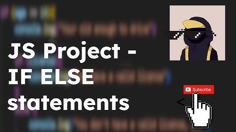 JS 14 - if else statement