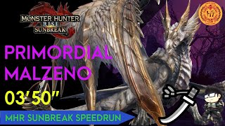 Primordial Malzeno Long Sword Solo 03'50 | MHR : Sunbreak