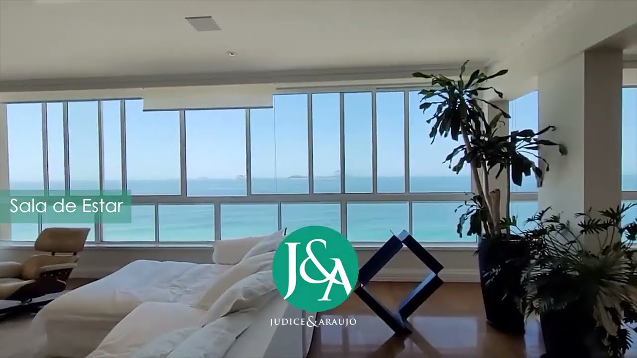 Cobertura espetacular na praia do Leblon