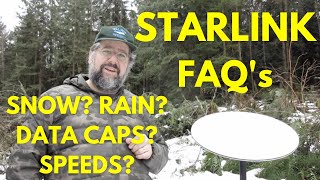 Starlink, Part 2 – bad weather? speeds? data caps? FAQ&#39;s answered!