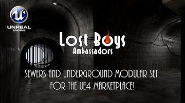 Sewers and Underground Modular Building Set for the UE4 Marketplace