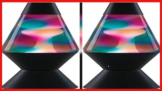 Lamp 2700 Lava, 14.5-inches, White Wax, Clear Liquid, Graffiti Globe, and Black Base screenshot 5