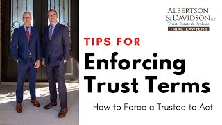 Enforcing Trust Distributions and Other Trust Terms