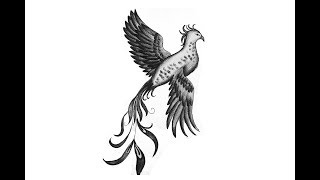 How To Draw Bird Tattoo | Easy Drawing | Cool Drawing screenshot 2
