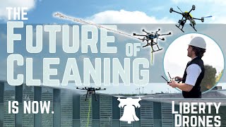 The Future of Cleaning is Now: Liberty Drones ||Pressure Washing & Window Washing Drone Service 2024
