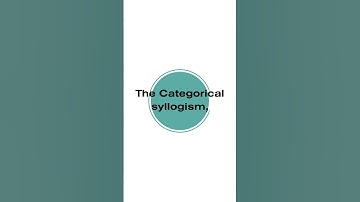 What Is Syllogism? A Simple Guide To Logical Arguments | PhilosophyStudent.org #shorts