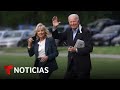 Joe Biden llega al Reino Unido y le entrega un mensaje a las tropas de la Fuerza Aérea