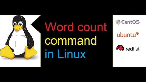 how to count word, line and characters in a file using wc -l command in rhel redhat Linux