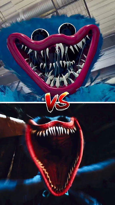 Huggy Wuggy VS Nightmare Huggy Wuggy Jumpscare Comparison Poppy Playtime #poppyplaytime