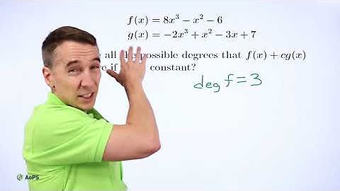 Art of Problem Solving: Polynomial Degree