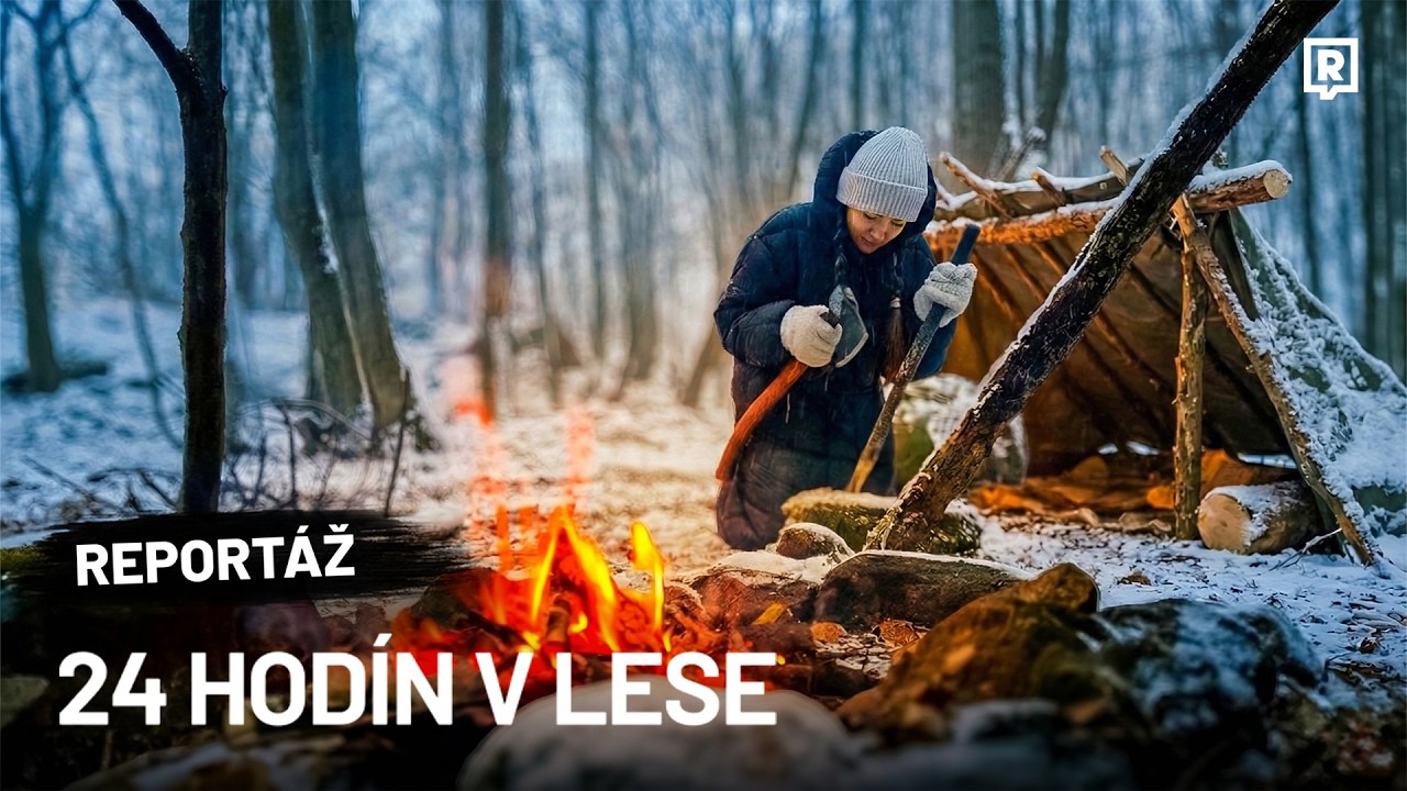 VYSKÚŠALA SOM PRESPAŤ V LESE! 🥶 (POCITOVÝCH -30°C)