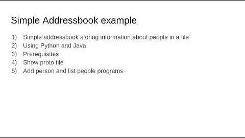 Protocol buffers presentation