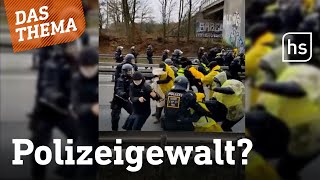 Gegenseitige Gewaltvorwürfe nach Großdemo in Gießen | hessenschau DAS THEMA