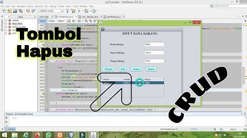 Membuat Tombol Hapus di Java netbeans