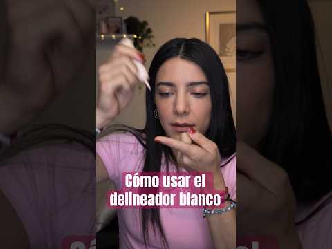 Cómo usar el DELINEADOR blanco #tips #hacks #beauty #delineado #maquillaje