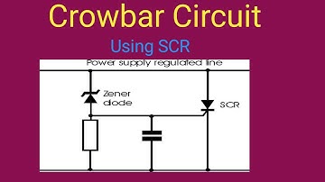 Crowbar circuit using scr, scr crowbar circuit, circuit for overload protection using SCR