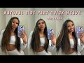 HOW TO: SIDE PART QUICK WEAVE W/ LEAVE OUT *BEGINNER FRIENDLY*