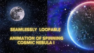 Seamlessly loop able animation of spinning cosmic nebula II #spacetravel #universe #spaceexploration