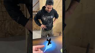 This guys PAINTED my TV!!🤯 #painting