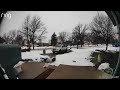 Woman Slips on Ice Leaving House and Spills Coffee