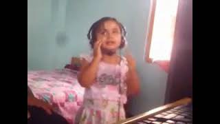 Daugther Reciting Rhymes