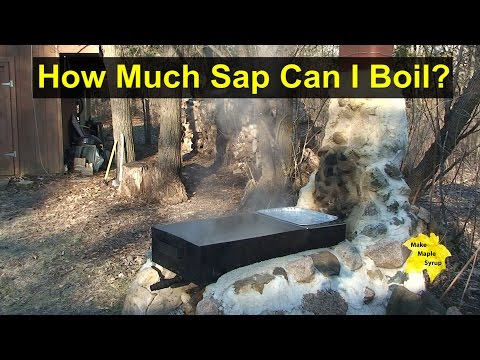 Maple Pans: Size Matters When Boiling Sap & Making Maple Syrup