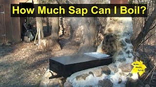 Maple Pans: Size Matters When Boiling Sap & Making Maple Syrup