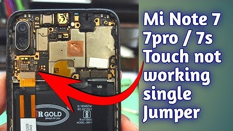 Mi Note 7 pro / 7s/ 7/ Touch Not Working. Single Jumper 💯 Solution 