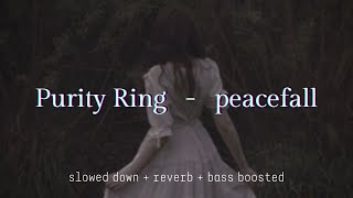 Purity Ring - peacefall {𝑠𝑙𝑜𝑤𝑒𝑑 𝑑𝑜𝑤𝑛 + 𝑟𝑒𝑣𝑒𝑟𝑏 + 𝑏𝑎𝑠𝑠 𝑏𝑜𝑜𝑠𝑡𝑒𝑑}