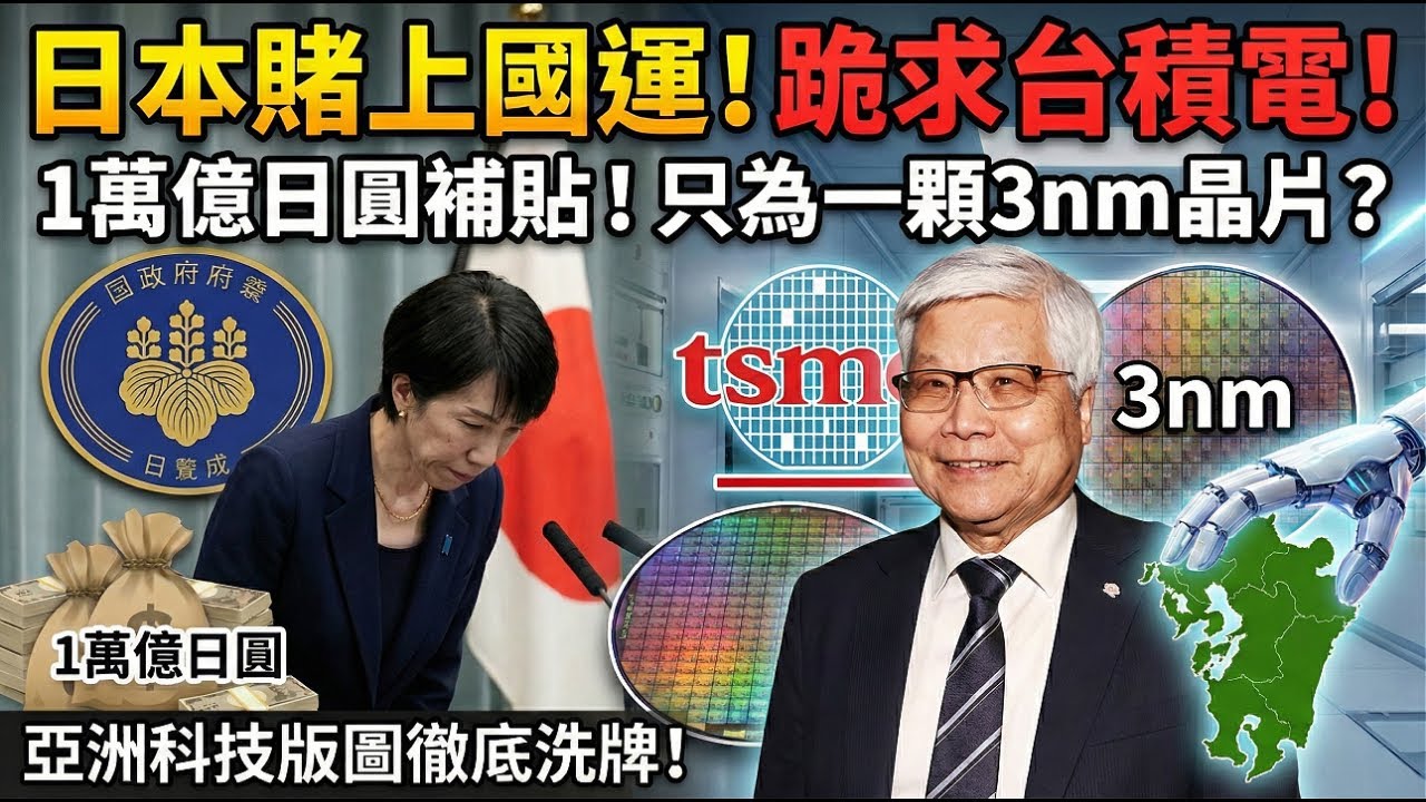 日本首相鞠躬致意！台積電3奈米殺進熊本，一場價值5300億的國運豪賭！🇯🇵🌋