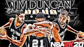 TIM DUNCAN BUILD NBA 2K20!!!