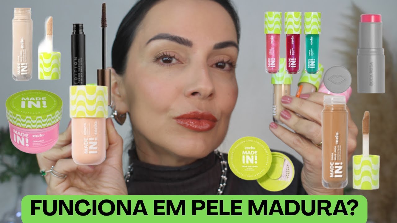 TESTEI: MELU MADE IN, BLUSH STICK BOCA ROSA E MÁSCARA DE CILIOS MARROM OCEANE