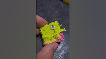 I made SpongeBob Bubble with 3d pen #3dpen #spongebob