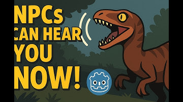 I Taught My Dino NPCs to Hear in Godot – Big AI Upgrade for Dino survival game