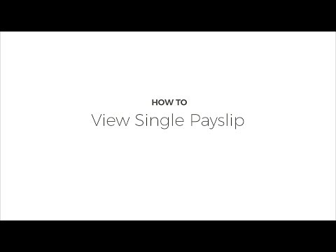 How To: View Single Payslip