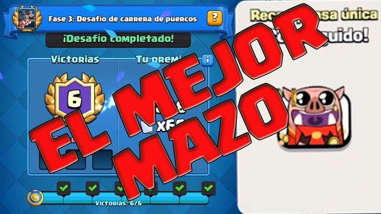 Mejor mazo para Ganar Desafio de Carrera de Puercos Clash Royale - YouTube