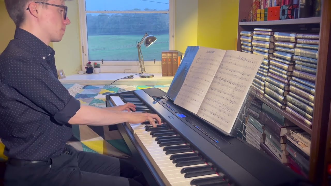 Jazz piano and rain outside - All By Myself - Irving Berlin