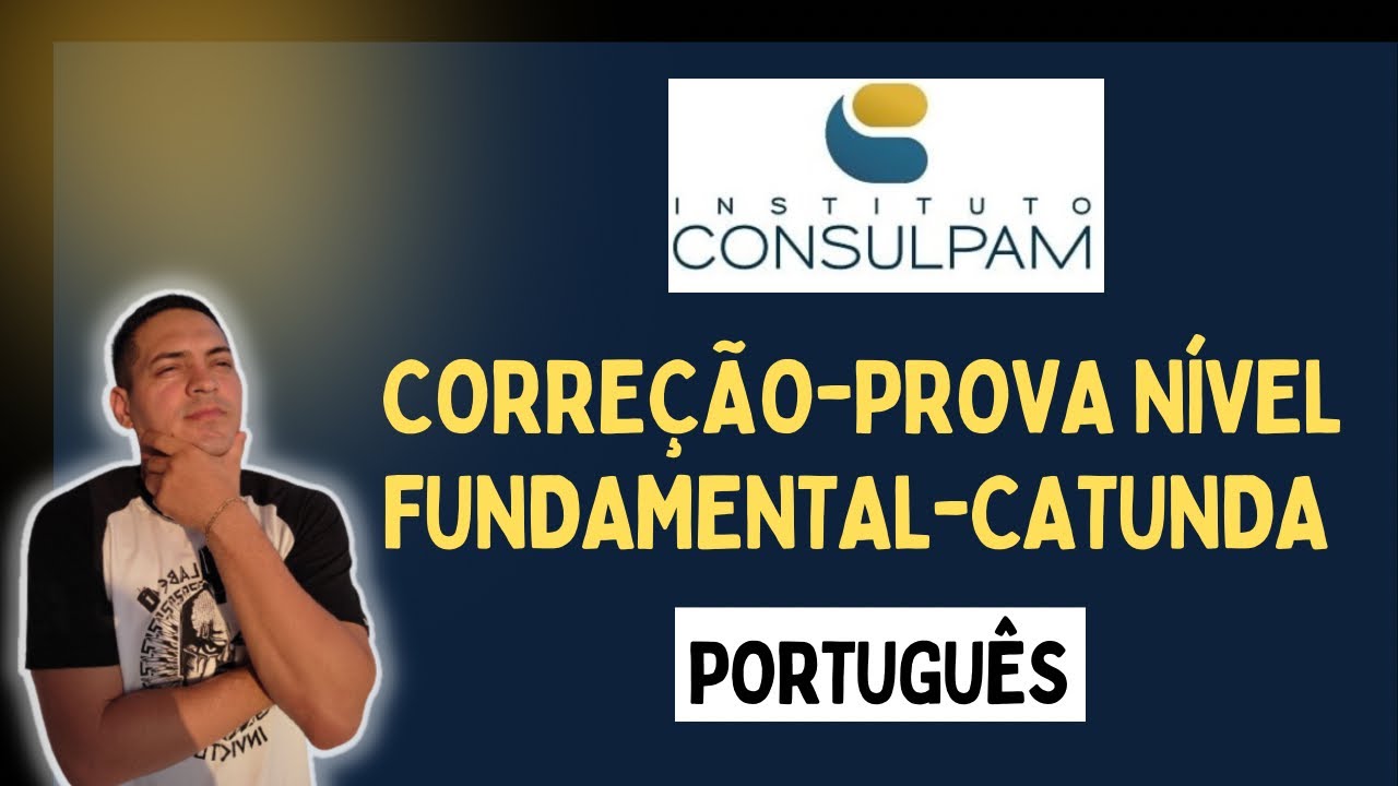 Correção nivel fundamental de Catunda Consulpam - português