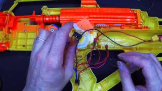 Nerf Stampede Re-Wire and Power Mod Part 3
