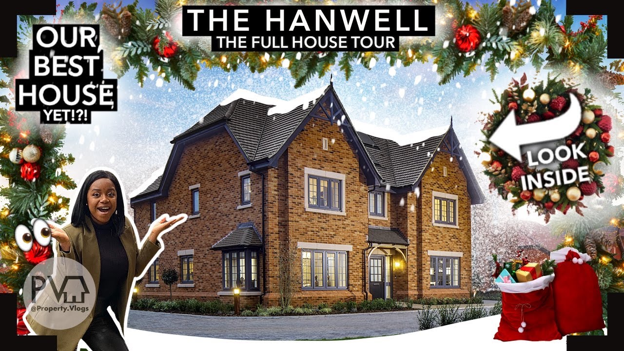 OMG😍🎄! BEST Christmas New Build EVER? Touring a STUNNING Luxury Home | Inside Hanwell by Hayfield 🎄