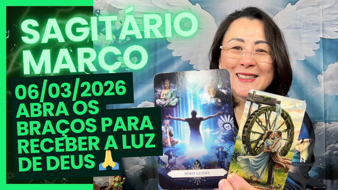 Sagitário ♐️ MARÇO 2026 RECEBA O ABRAÇO DA ESPIRITUALIDADE  E RODA DA FIRTUNA CAMINHOS ABERTOS 