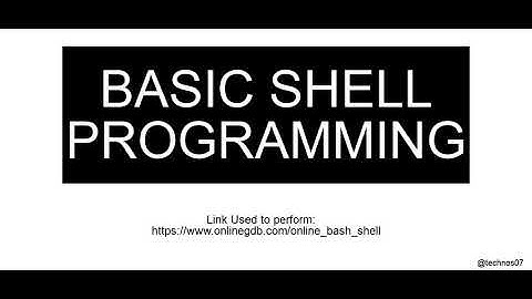 Basic shell Programming | OS Practical