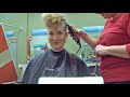 Kats side head shaving clippering at great clips salon