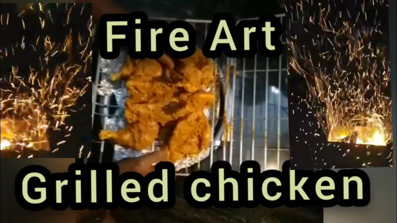 Grilled chicken on fire YouTube