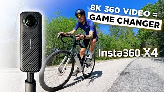 Insta360 X4 | 8k 360 Action Camera for NEXT LEVEL Cycling videos (Road & Gravel)