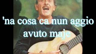 Video thumbnail of "Domenico Modugno- Tu Si 'Na Cosa Grande 1964 - testo"