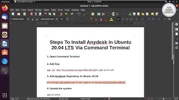 Install Anydesk On Ubuntu 20.04 LTS (Focal Fossa) Via Command Terminal