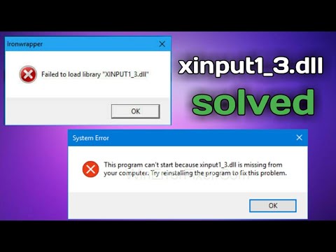 gta xinput1_3.dll missing || xinput1_3.dll epic games launcher || xinput1_3.dll error
