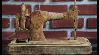 1913 SINGER Sewing Machine Restoration | Extremely Rusty